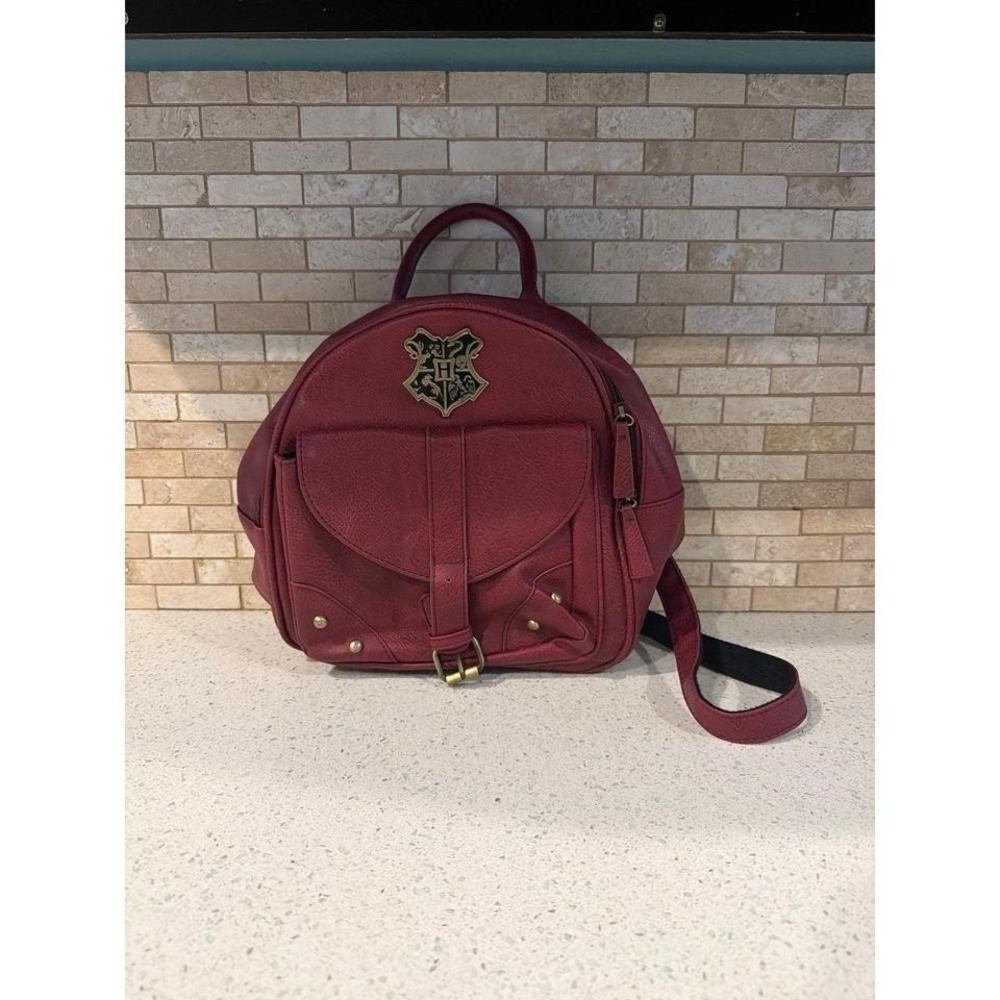 Harry Potter Hogwarts Crest Mini Backpack Faux Leather